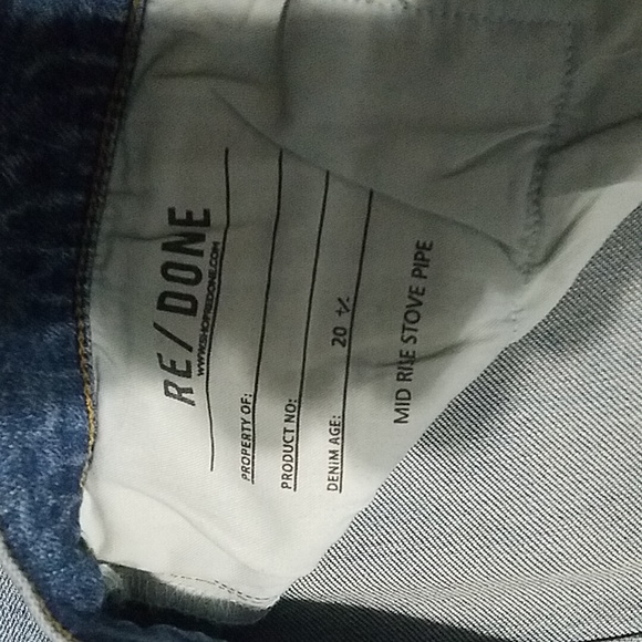 Redone Women's Mid Rise Stove Pipe, Size:30×27, NWOT - Picture 7 of 11